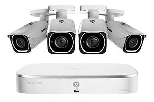 Ip Camera System With 4 Ultra Hd 4k Security Cameras 130ft Color Night Vision