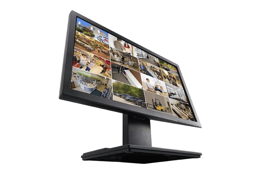 large 4k center monitor and side 1080p