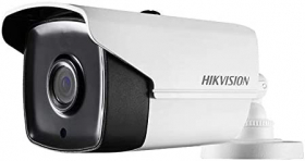 Hikvision DS-2CE16H0T-IT3F 2.8MM 5MP Outdoor IR Bullet Analog Camera, TurboHD 4.0, HD-TVI/AHD/HD-CVI/CVBS, 130ft EXIR 2.0, Day/Night, DWDR, Smart IR, IP67, 12 VDC