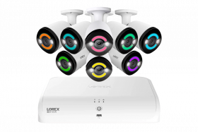 Lorex 4K+12MP Outdoor Security Camera System with 6 IP Wired Bullet Security Camera with 2TB NVR Recorder (Supports Up to 8 Wired + 8 Fusion Wi-Fi)